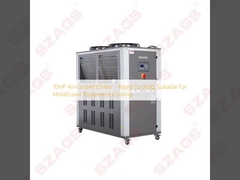 Refrigerador refrigerado a ar de 10 HP - Refrigerador rápido, adequado para resfriamento de equipamentos de molde/laser