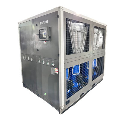 comprar Fábrica de fornecimento 60HP refrigerado a ar Industrial Chiller de água 60 Ton Roll Tipo Glicol Chiller com quatro compressores de rolagem online manufacture