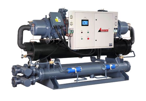 comprar 200HP Chiller de parafuso industrial refrigerado a água com 2 compressores Sistema para soluções de resfriamento online manufacture
