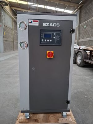 comprar Refrigerador Industrial de Água de 5HP Processamento de Plástico 5RT Refrigerador Aéreo Para Refrigeração Química Farmacêutica Condensador de Tubos de Cobre online manufacture