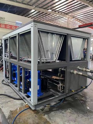 comprar Tanque de água de 345L 60 toneladas Chiller industrial de água arrefecida a ar para máquina de moldagem por injecção 2700*2200*2050 online manufacture