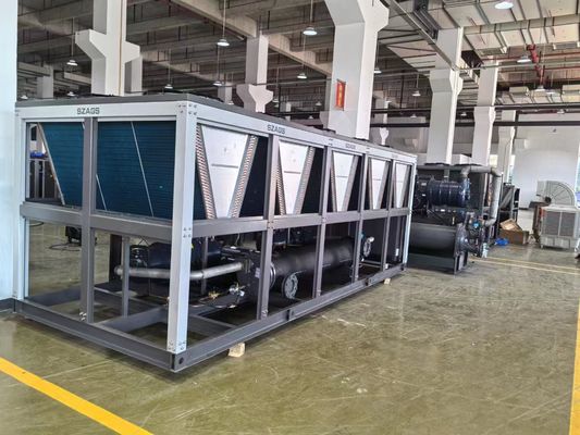 comprar Chiller de parafusos refrigerados a ar de 150 HP Chillers de água para processos industriais para máquinas de moldagem por injecção múltipla online manufacture