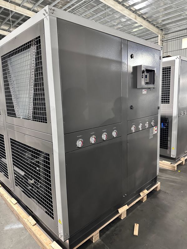 Fábrica de fornecimento 60HP refrigerado a ar Industrial Chiller de água 60 Ton Roll Tipo Glicol Chiller com quatro compressores de rolagem