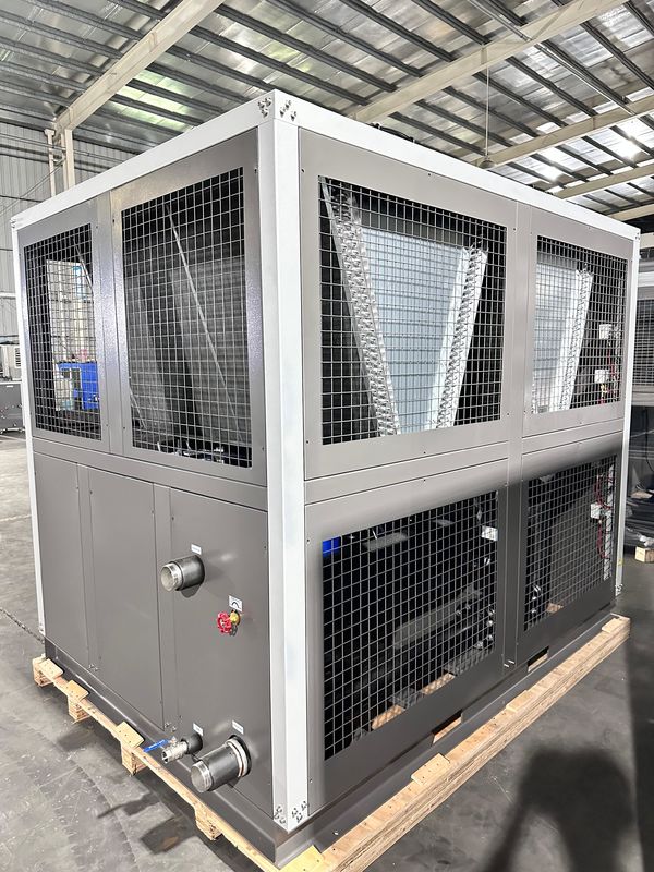 Fábrica de fornecimento 60HP refrigerado a ar Industrial Chiller de água 60 Ton Roll Tipo Glicol Chiller com quatro compressores de rolagem