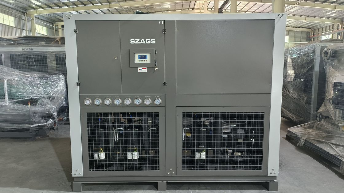Eficiência elevada 40HP CHILLER INDUSTRIAL COOLED BY WATER 130 KW ROLL CHILLER COOLED BY WATER para máquina de injecção