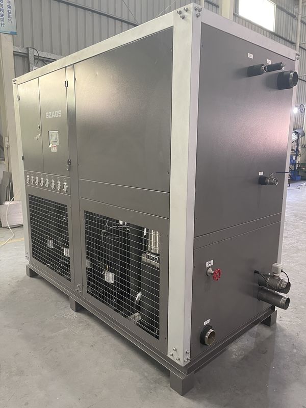 Eficiência elevada 40HP CHILLER INDUSTRIAL COOLED BY WATER 130 KW ROLL CHILLER COOLED BY WATER para máquina de injecção