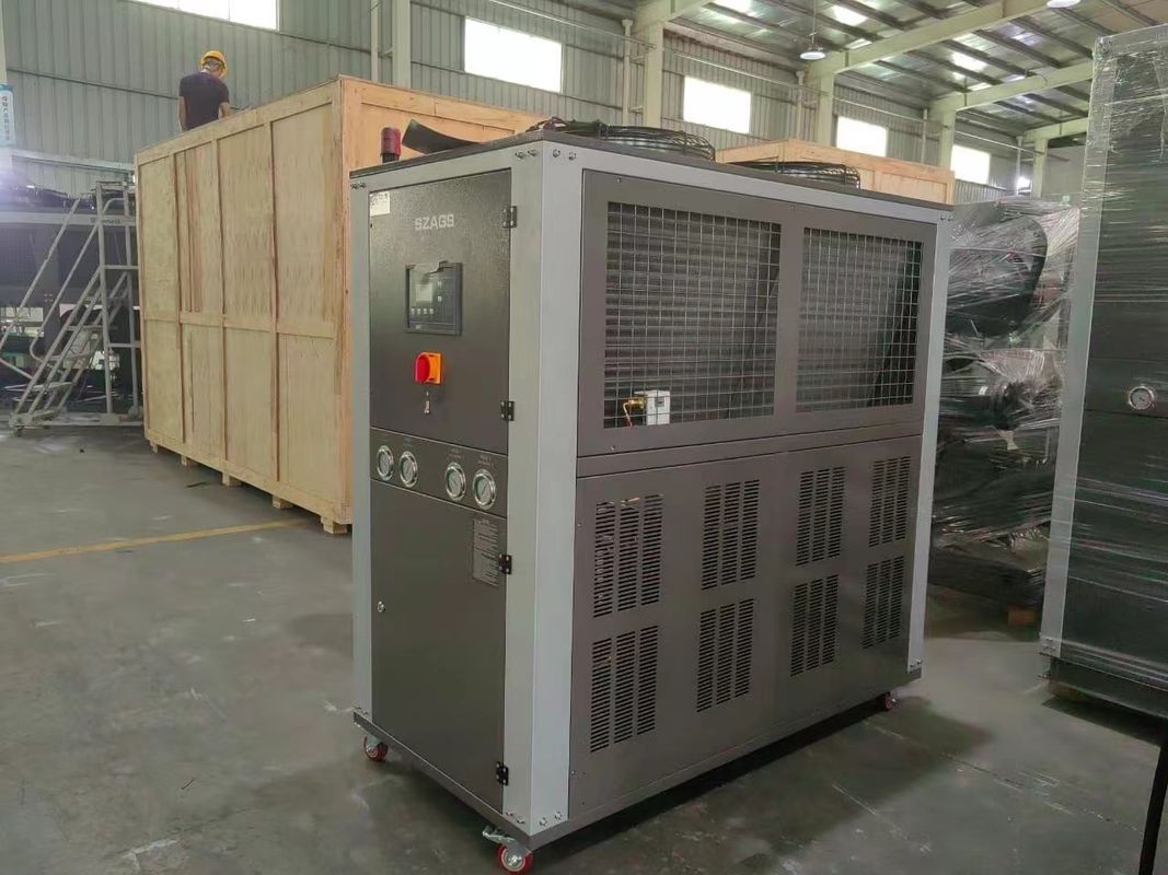 Chiller refrigerado a ar de 10 toneladas 15 toneladas Chiller de água portátil para máquinas de sopro de garrafas PET