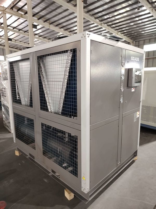 Chiller de água arrefecida a ar de 30 HP tipo Industrial Scroll 92kW Glicol Chiller Sistema de arrefecimento