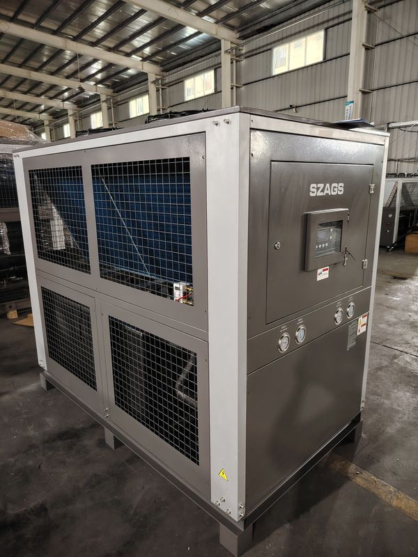 Chiller de glicol de 20 HP 72kW Chiller de água arrefecida a ar de tipo rolão industrial