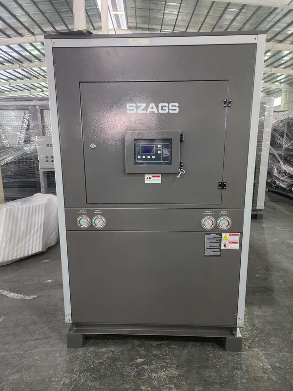 Chiller de glicol de 20 HP 72kW Chiller de água arrefecida a ar de tipo rolão industrial