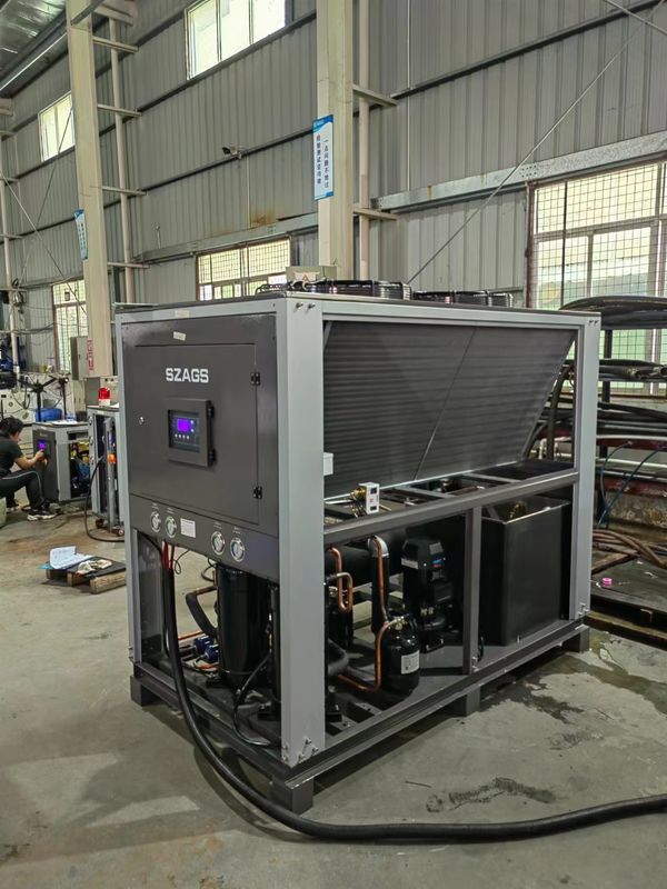 Sistema de refrigeração a ar de 20 HP Frigorífico de água a ar industrial de tipo scroll