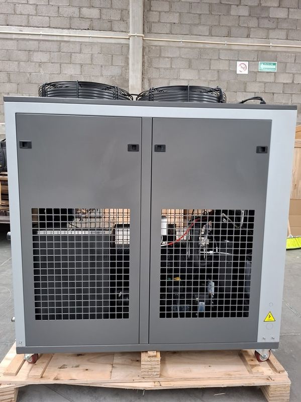 Refrigerador Industrial de Água de 5HP Processamento de Plástico 5RT Refrigerador Aéreo Para Refrigeração Química Farmacêutica Condensador de Tubos de Cobre