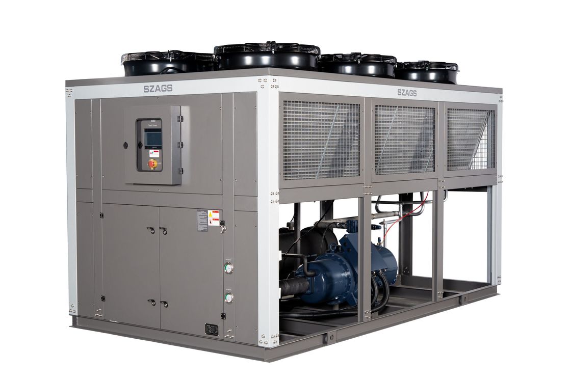 Compressor a parafuso refrigerado a ar de 100 HP Chiller industrial de produtos químicos para tubos de PVC PE PP Ex