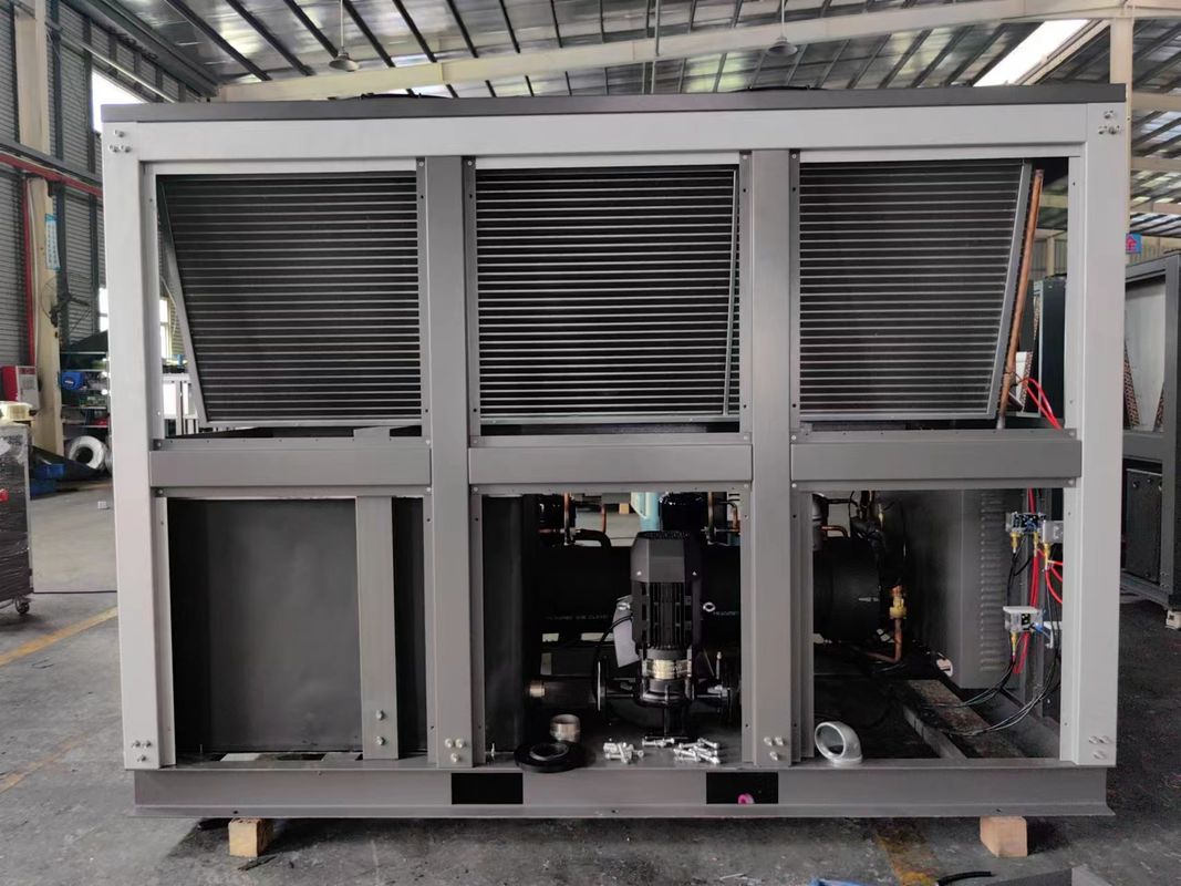 Chiller industrial de água refrigerado a ar de 50 toneladas com quatro compressores para máquina de moldagem por injecção