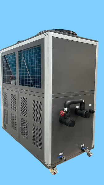 Chiller refrigerado a água de 20 HP para fabricação de plásticos limpo e ecologicamente correto Sistema de água refrigerada industrial de 20 toneladas