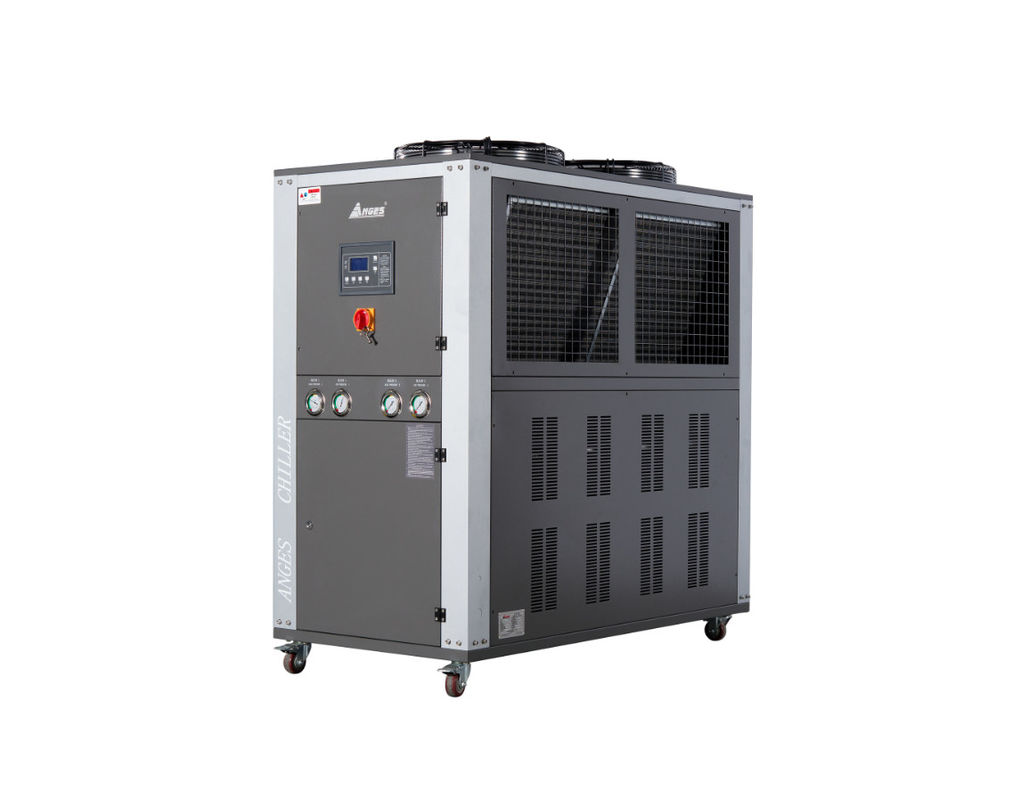 Refrigerador de precisão industrial refrigerado a ar de 10 HP para moldagem por injeção, equipamento CNC e laser
