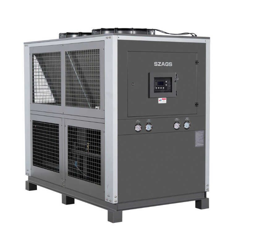 Chiller de Glicol Arrefecido a Ar de 20HP Compressor Tipo Scroll Eficiente em Energia Chiller Industrial para Máquinas de Moldagem por Injeção