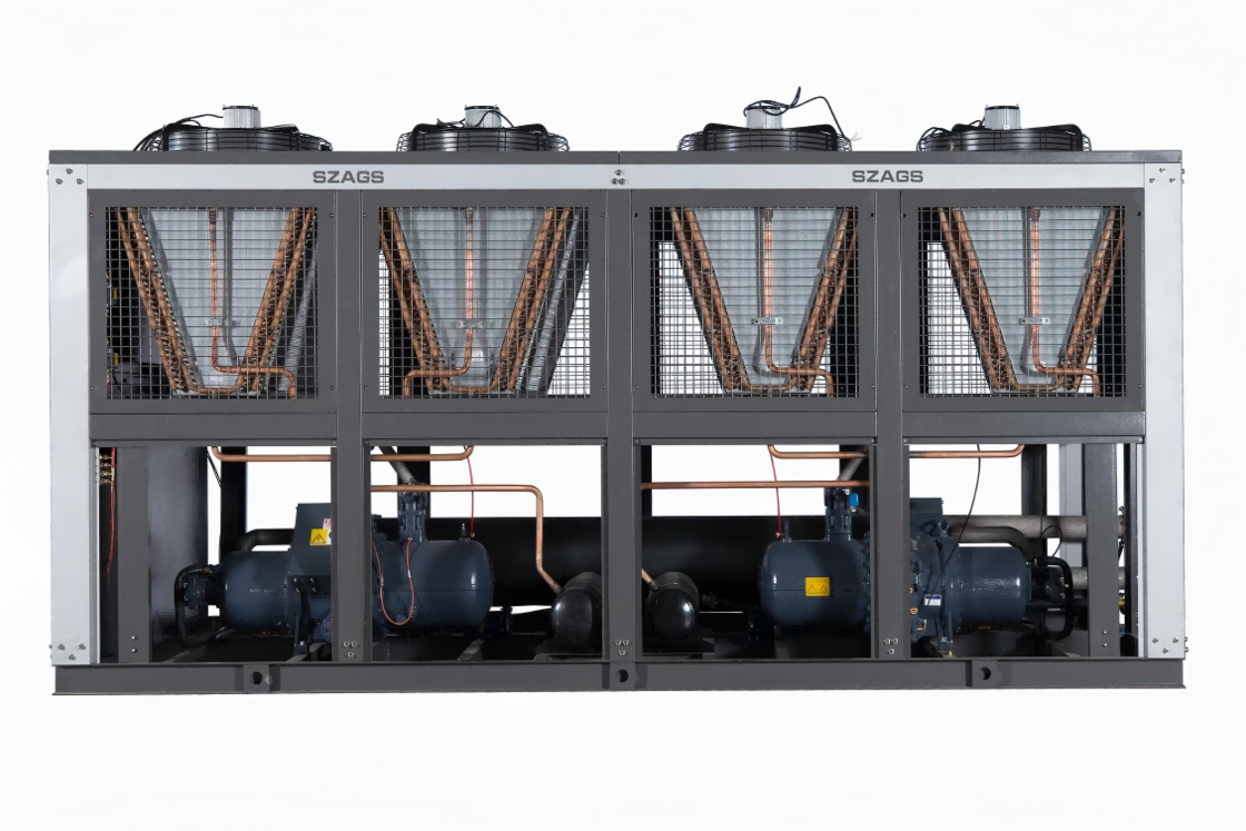 Chiller de Parafuso Resfriado a Ar de 150HP Refrigeração Industrial de Alta Eficiência para Linhas de Extrusão de Plástico