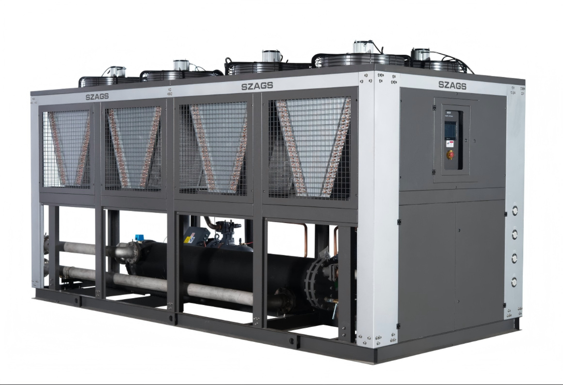 Chiller de Parafuso Resfriado a Ar de 150HP Refrigeração Industrial de Alta Eficiência para Linhas de Extrusão de Plástico