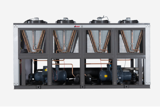 Resfriador Scroll Arrefecido a Ar de Alta Capacidade 470kW para Resfriamento de Água de Processo Industrial em Impressão e Laminação de Filme BOPP